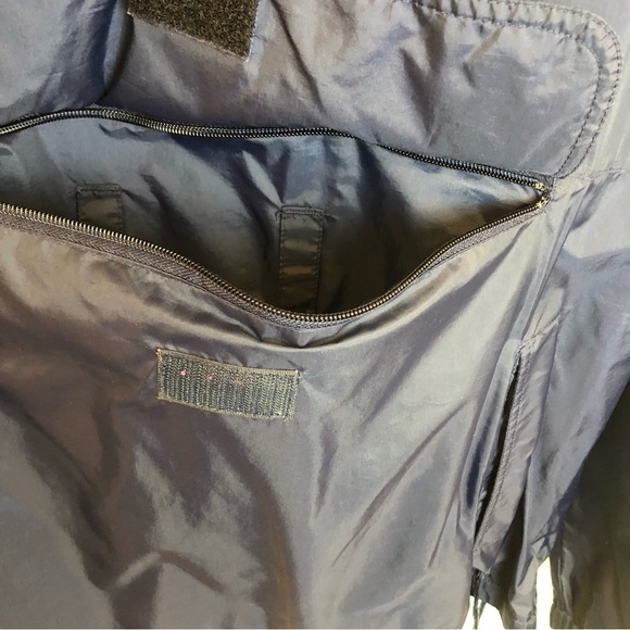 Lands End Packable Navy Unisex Half Zip Lined Jacket M - Picture 5 of 10